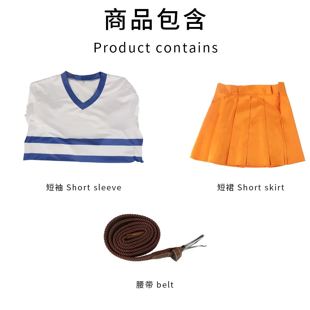 Nami - Costume cosplay avec perruque - One Piece