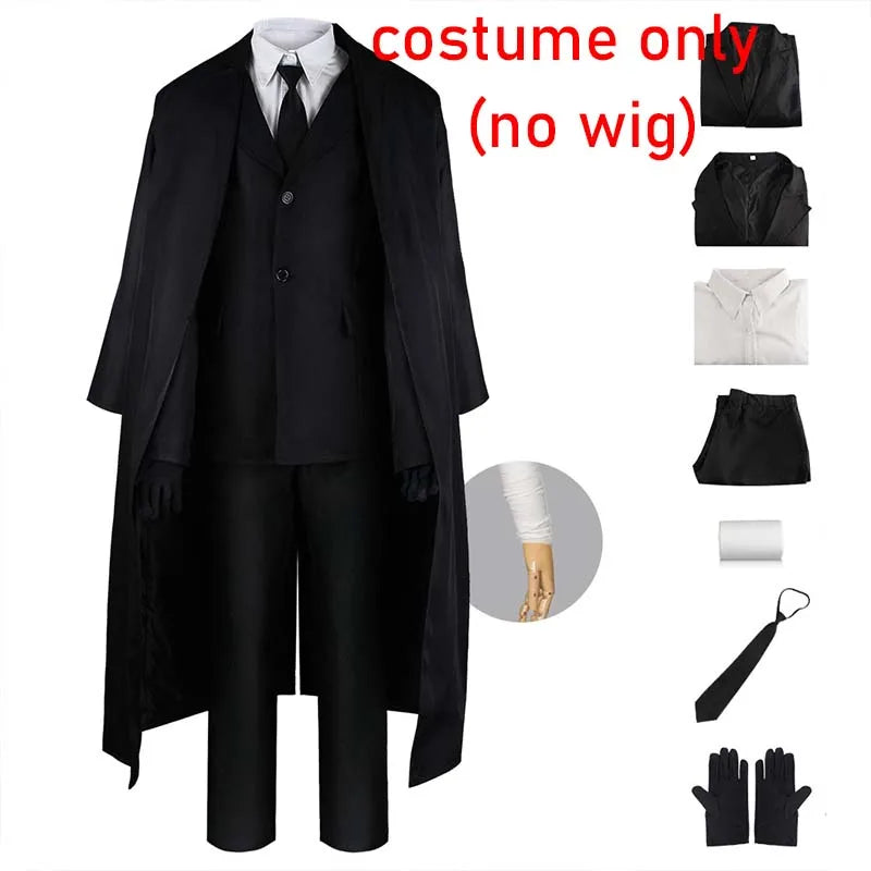 Costume Noir Élégance homme 5 pièces cosplay