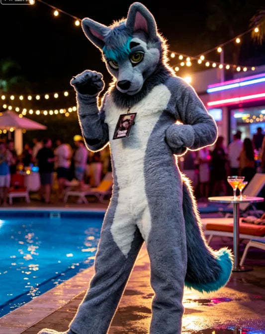 SilverPaw - Fursuit Husky Gris Cosplay