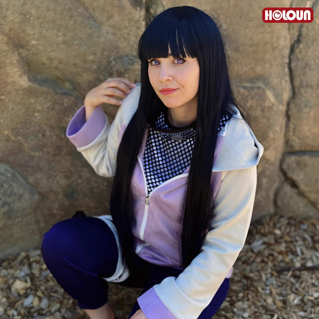 Hinata Hyuga - Costume cosplay ensemble violet - Naruto
