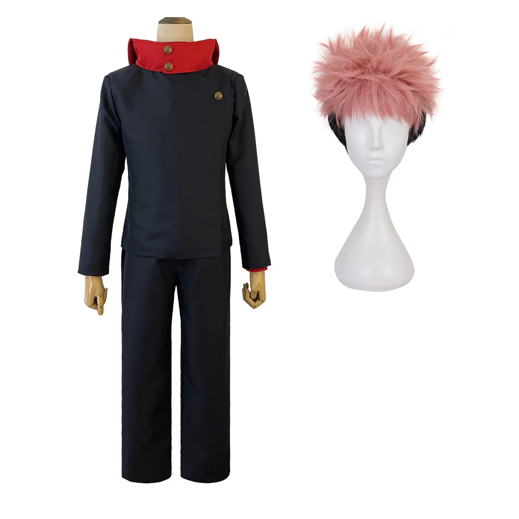 Yuji Itadori - Costume et perruque cosplay - Jujutsu Kaisen
