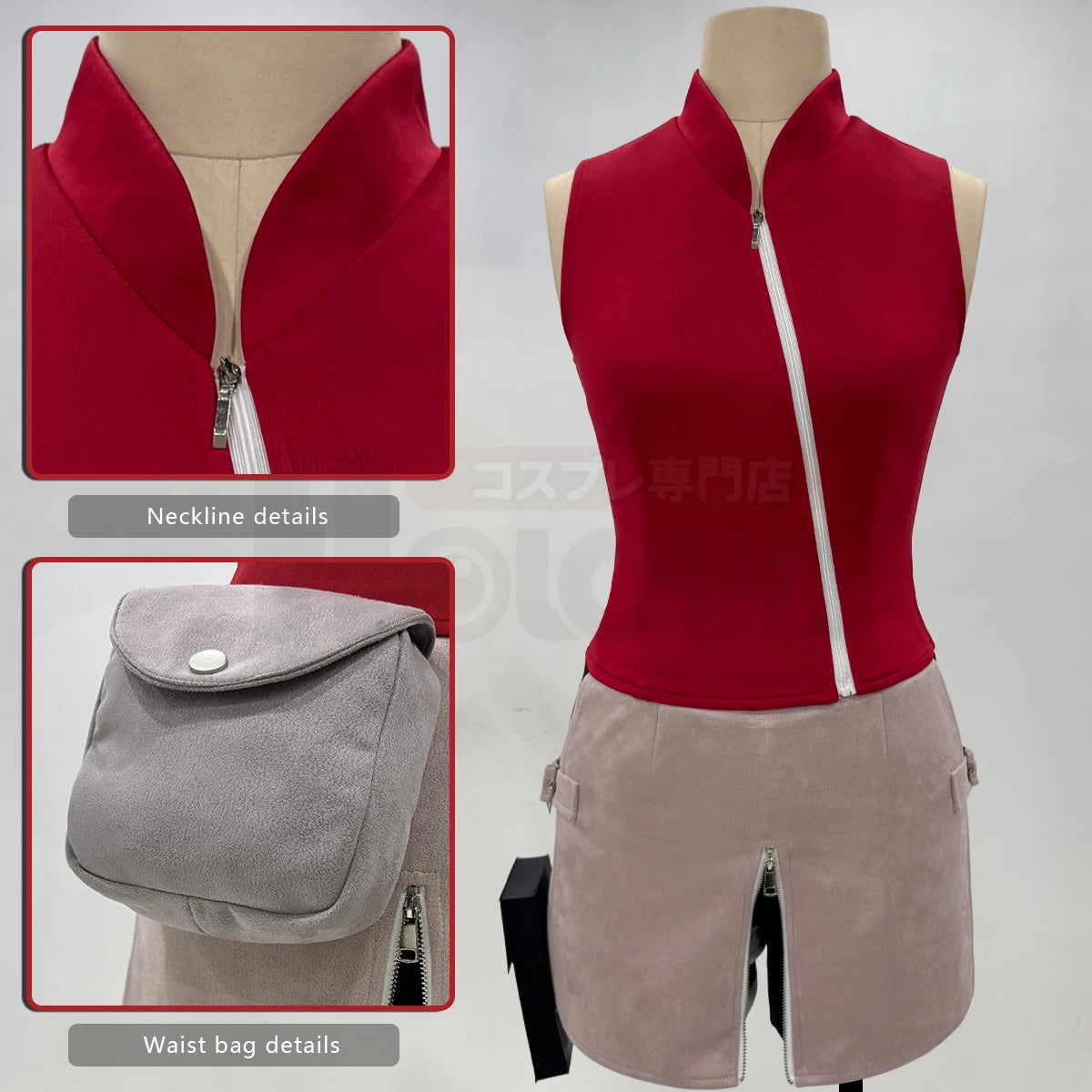 Sakura Haruno - Costume cosplay jupe et short - Naruto