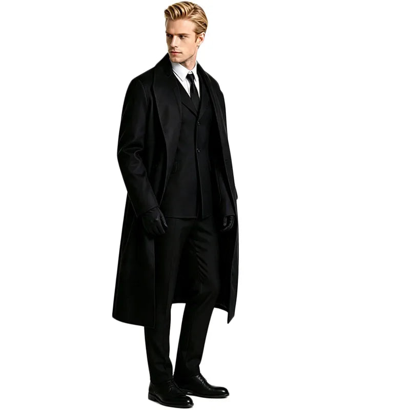 Costume Noir Élégance homme 5 pièces cosplay