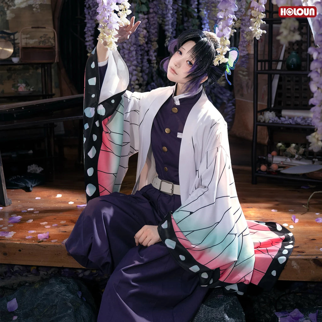 Shinobu Kocho - Costume et perruque cosplay - Demon Slayer