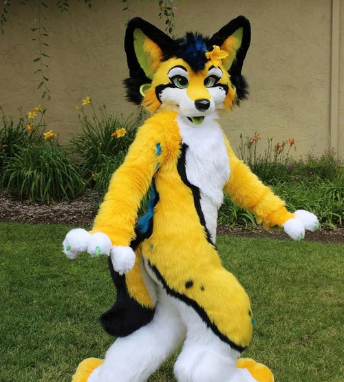 GoldenPaw - Fursuit Renard Jaune Cosplay