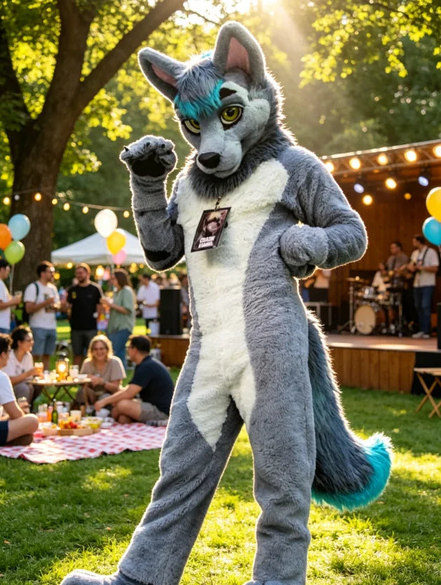 SilverPaw - Fursuit Husky Gris Cosplay