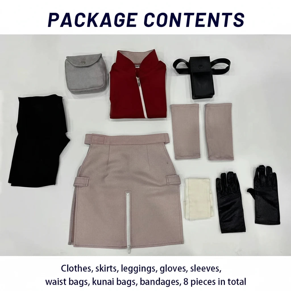 Sakura Haruno - Costume cosplay jupe et short - Naruto