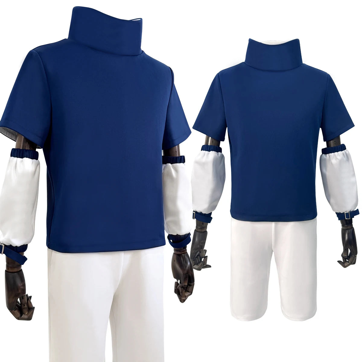 Sasuke Uchiha - Costume cosplay bleu-blanc - Naruto