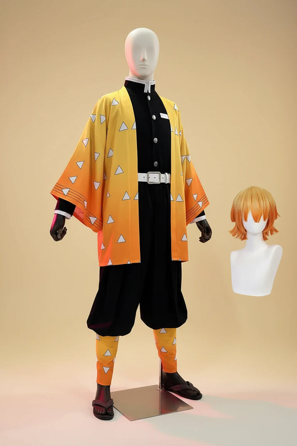 Zenitsu Agatsuma - Costume et perruque cosplay - Demon Slayer