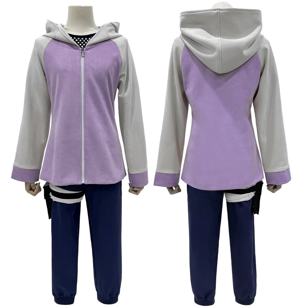 Hinata Hyuga - Costume cosplay ensemble violet - Naruto