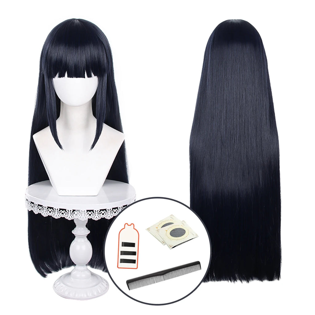Hinata Hyuga - Costume et perruque cosplay gris-bleu - Naruto