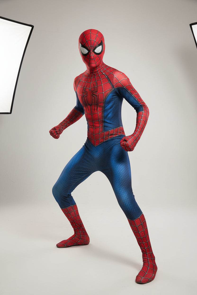 Spider-Man - Costume et cagoule cosplay enfant et adulte