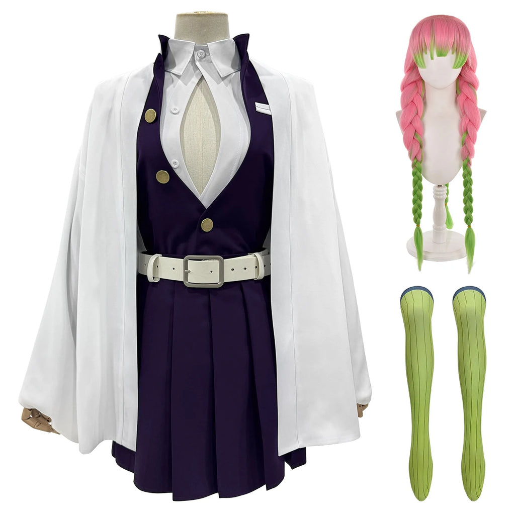 Mitsuri Kanroji - Costume et perruque cosplay - Demon Slayer