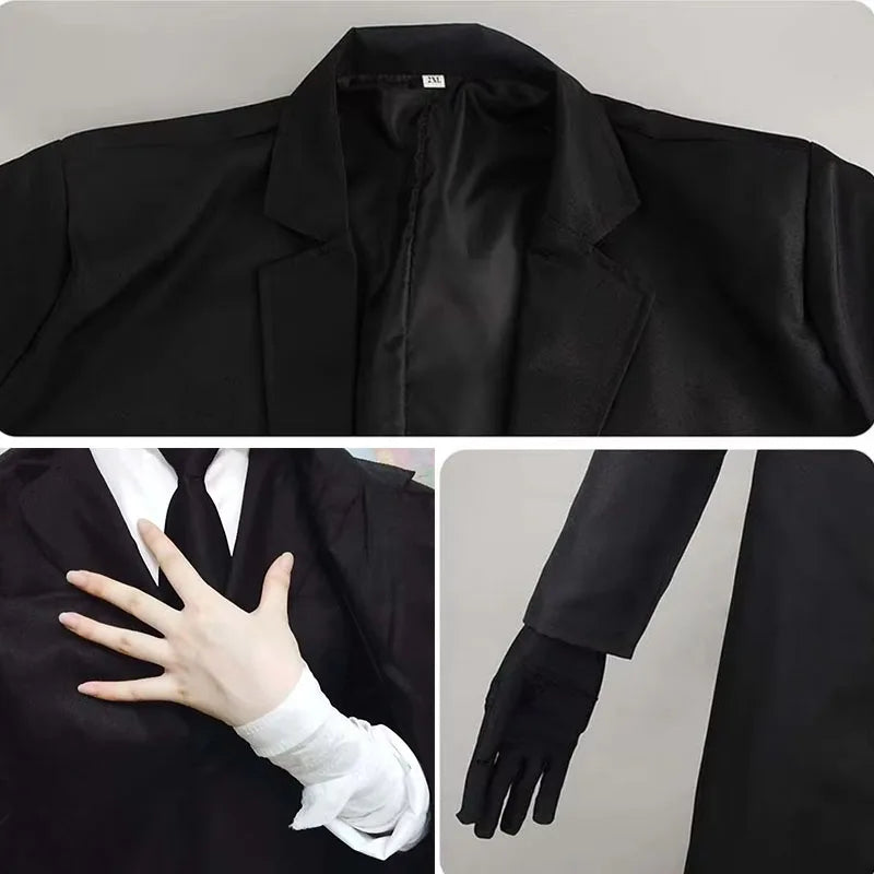 Costume Noir Élégance homme 5 pièces cosplay