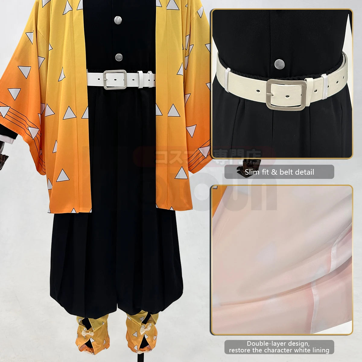 Zenitsu Agatsuma - Costume et perruque cosplay - Demon Slayer